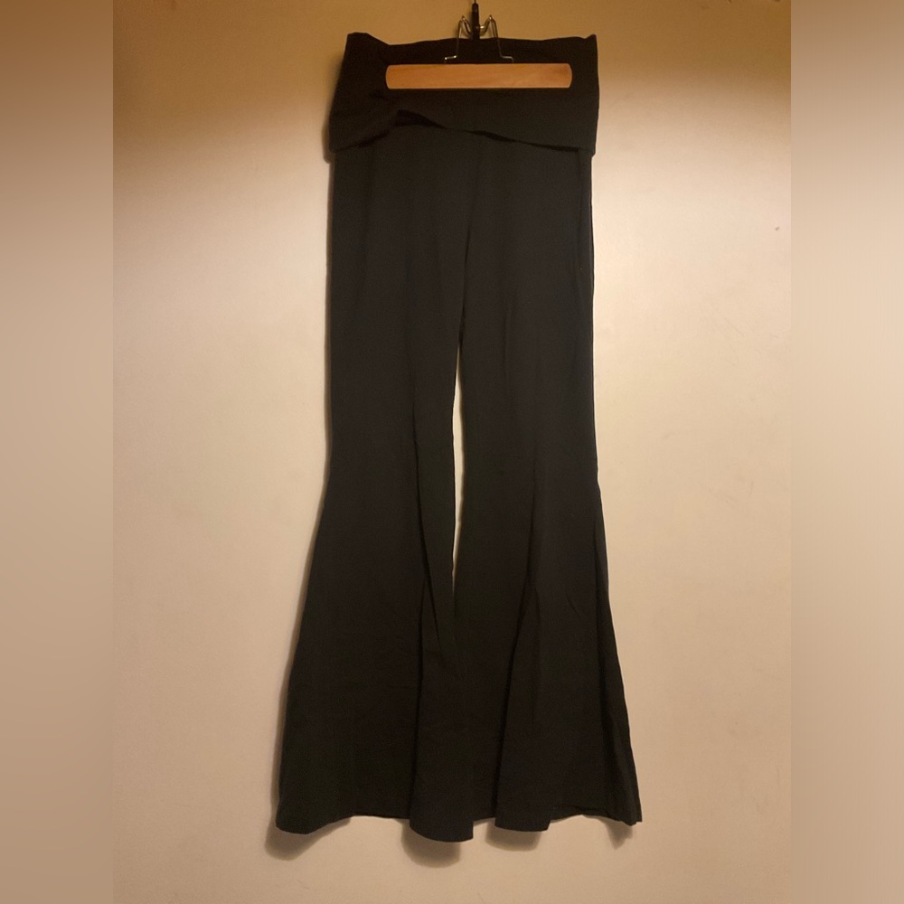 Aerie off-line fold over super flare leggings